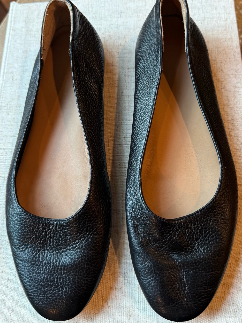 Oliver Cabell Leather Women's Ballet Flats - Black